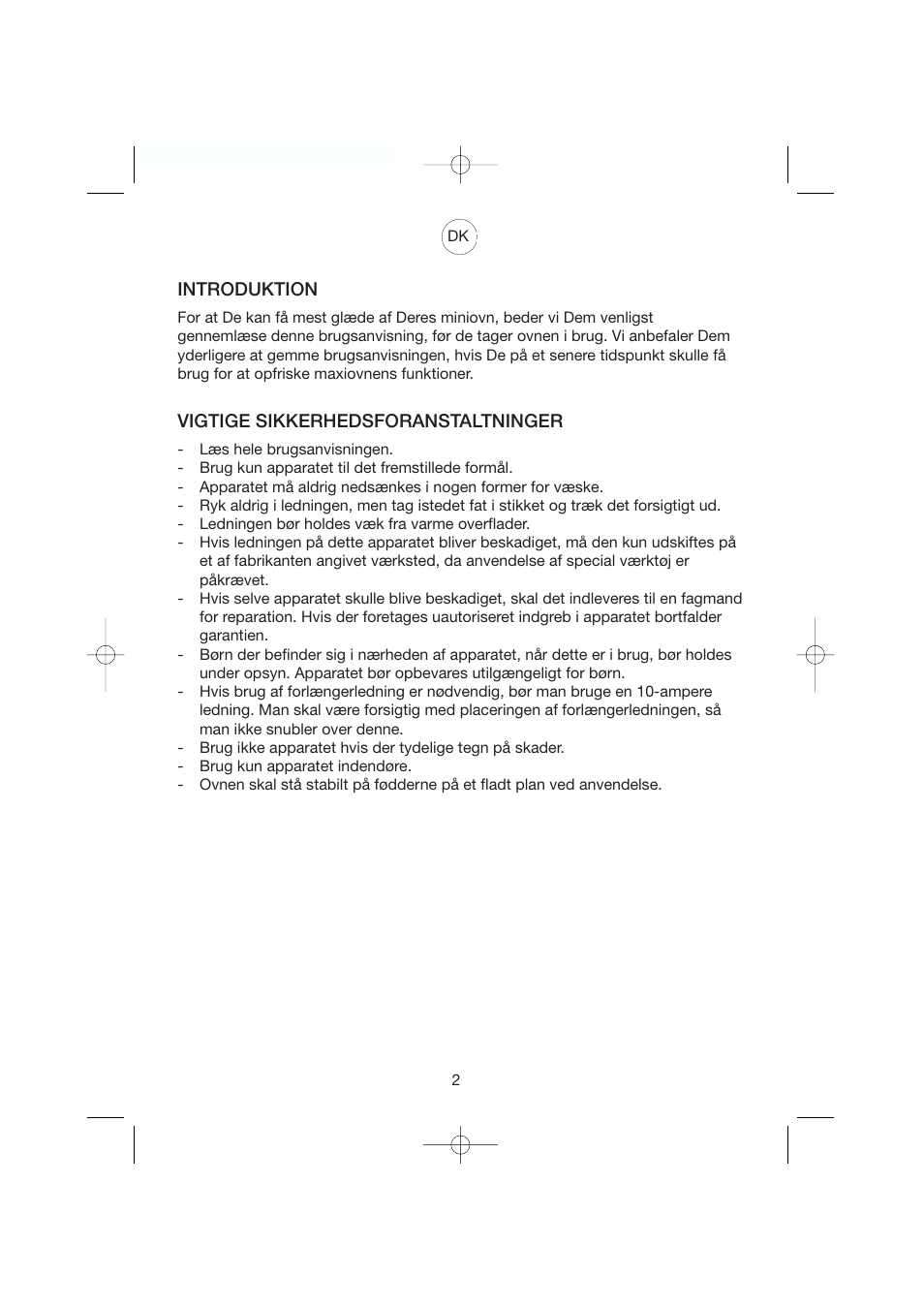 Melissa KW 14 User Manual | Page 2 / 9