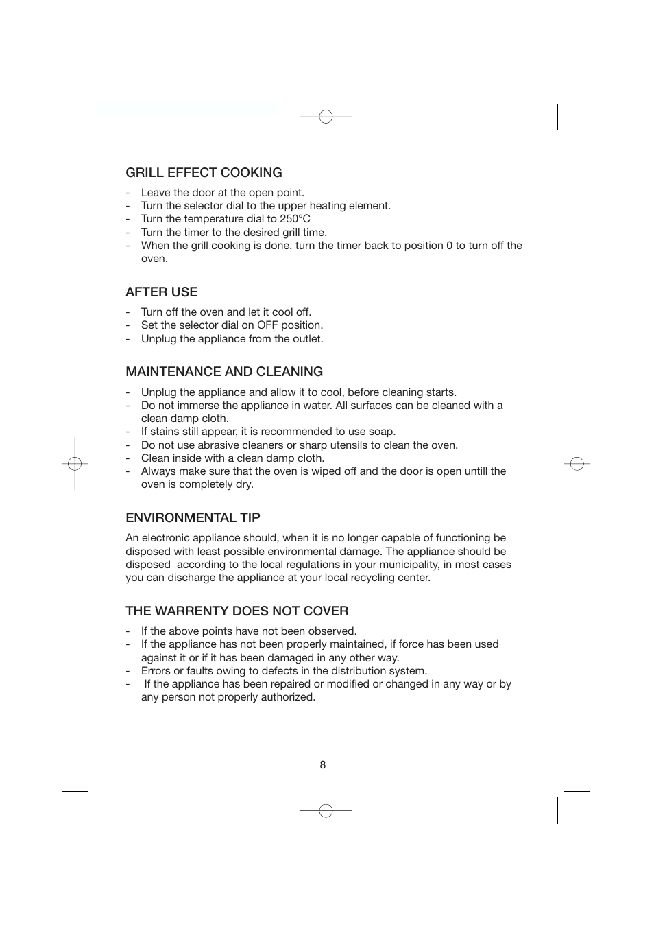 Melissa KW 14 User Manual | Page 8 / 9