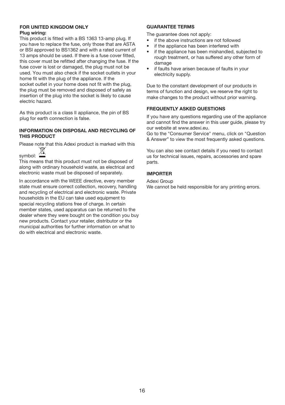 Melissa 646081 User Manual | Page 16 / 23