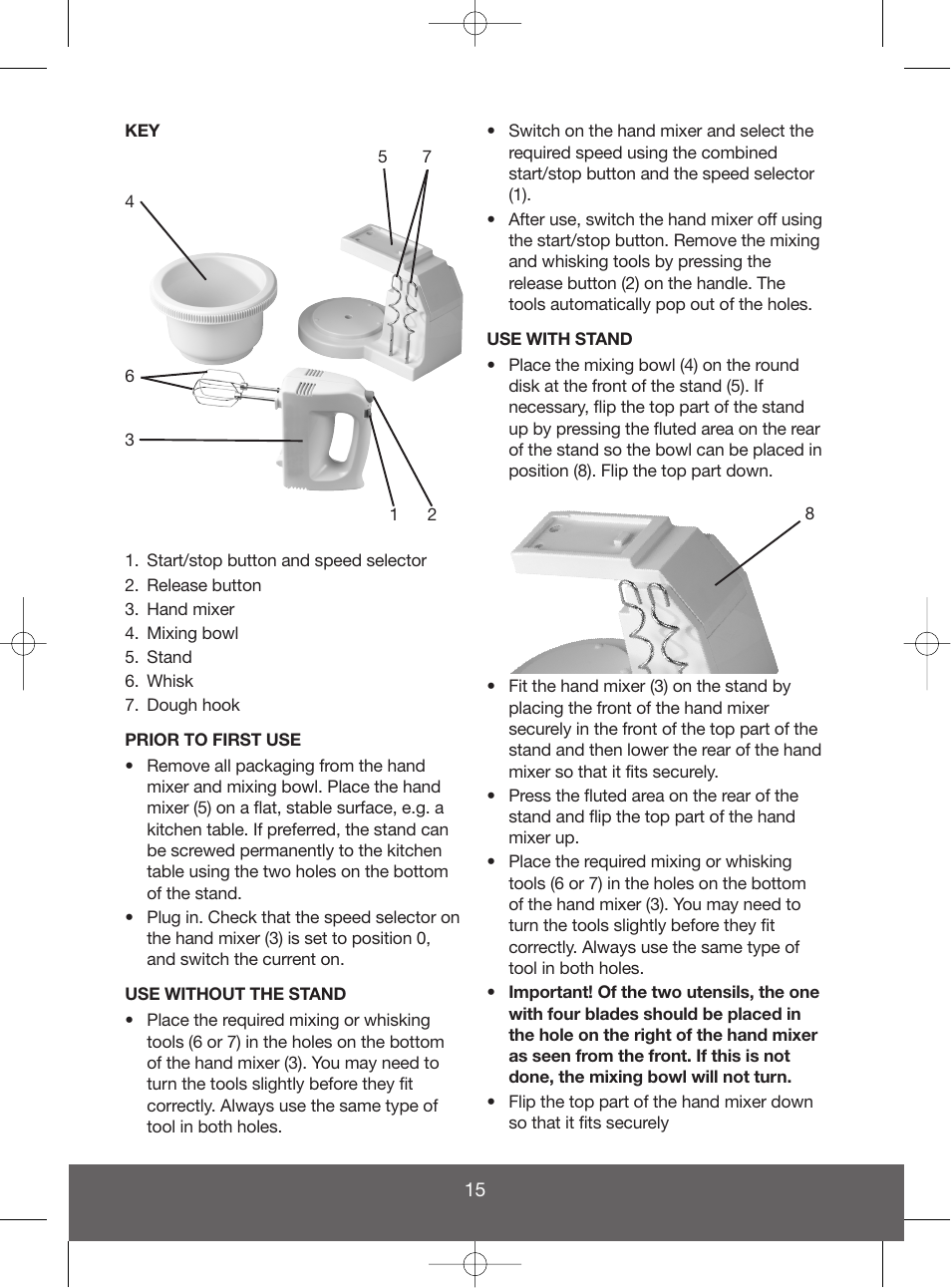 Melissa 646-039 User Manual | Page 15 / 28
