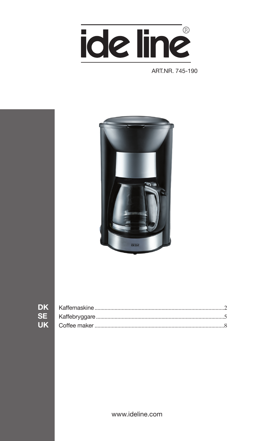 Melissa ide line 745-190 User Manual | 10 pages