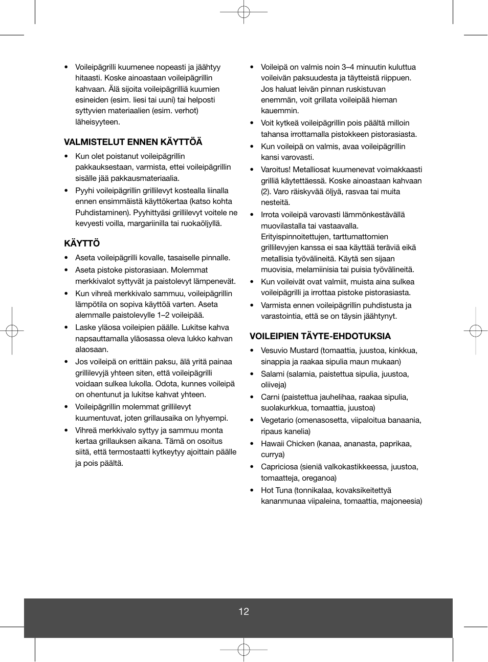 Melissa 643-050 User Manual | Page 12 / 26