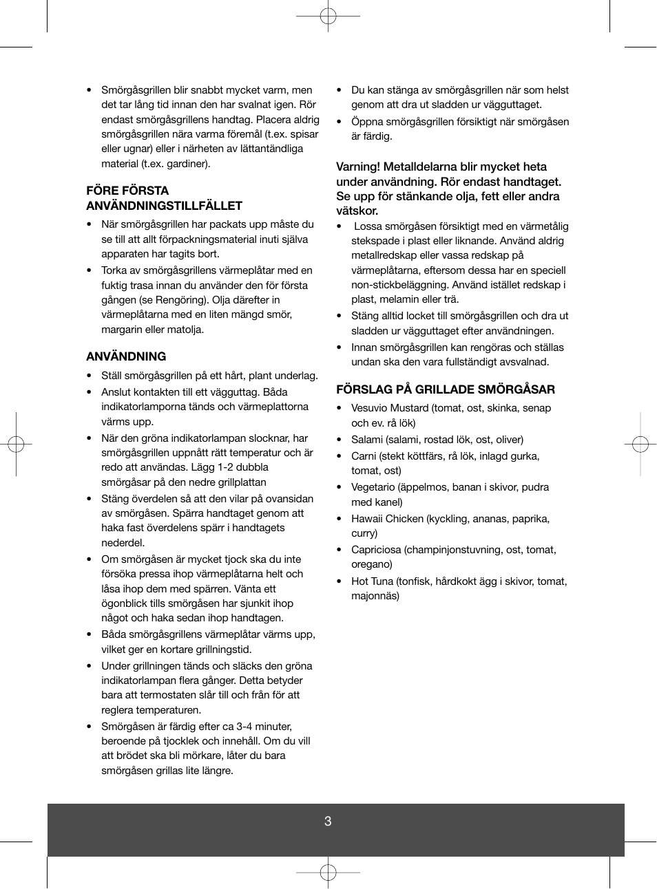 Melissa 643-050 User Manual | Page 3 / 26