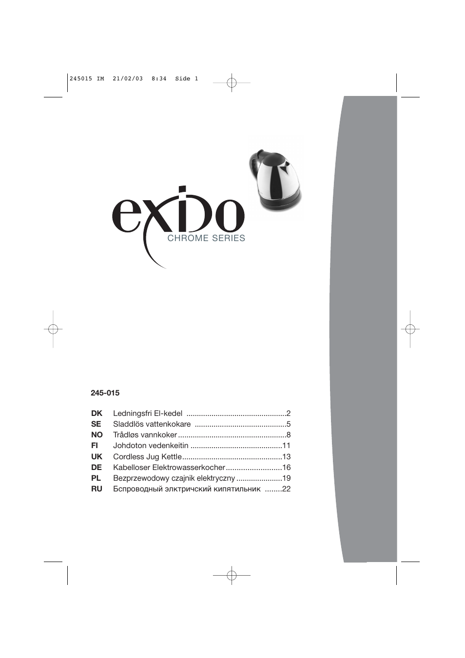 Melissa 245-015 User Manual | 25 pages