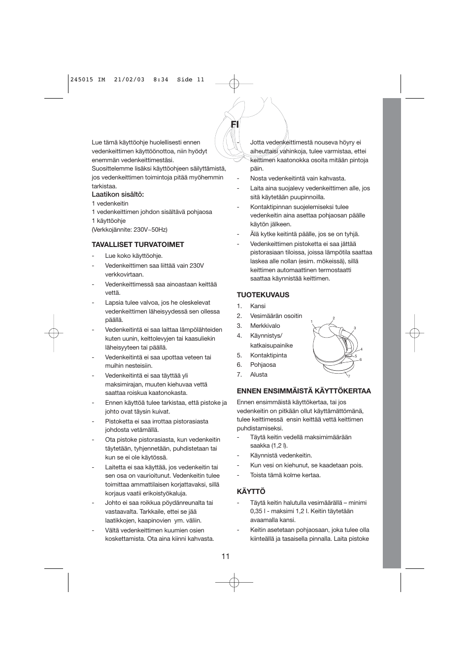 Melissa 245-015 User Manual | Page 11 / 25