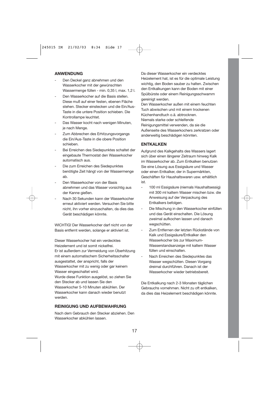 Melissa 245-015 User Manual | Page 17 / 25