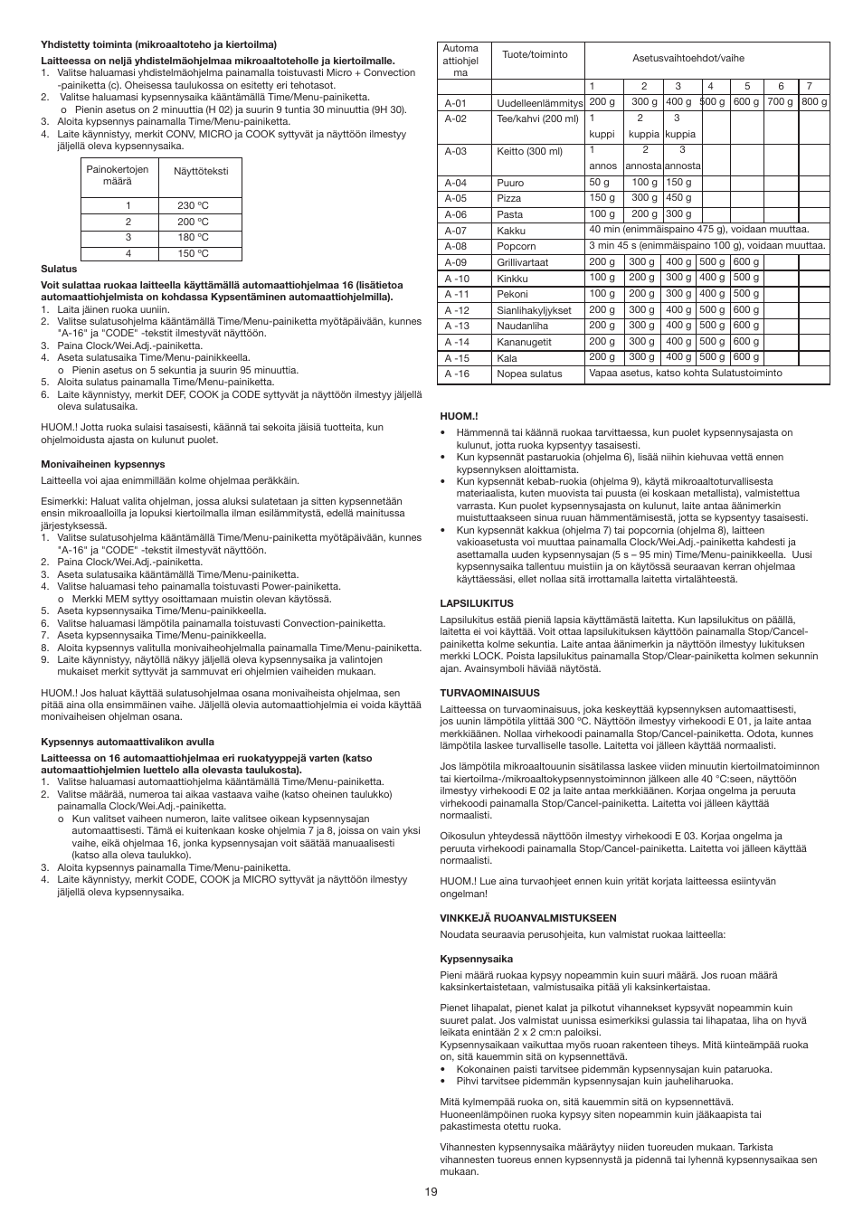 Melissa 253-022 User Manual | Page 19 / 36