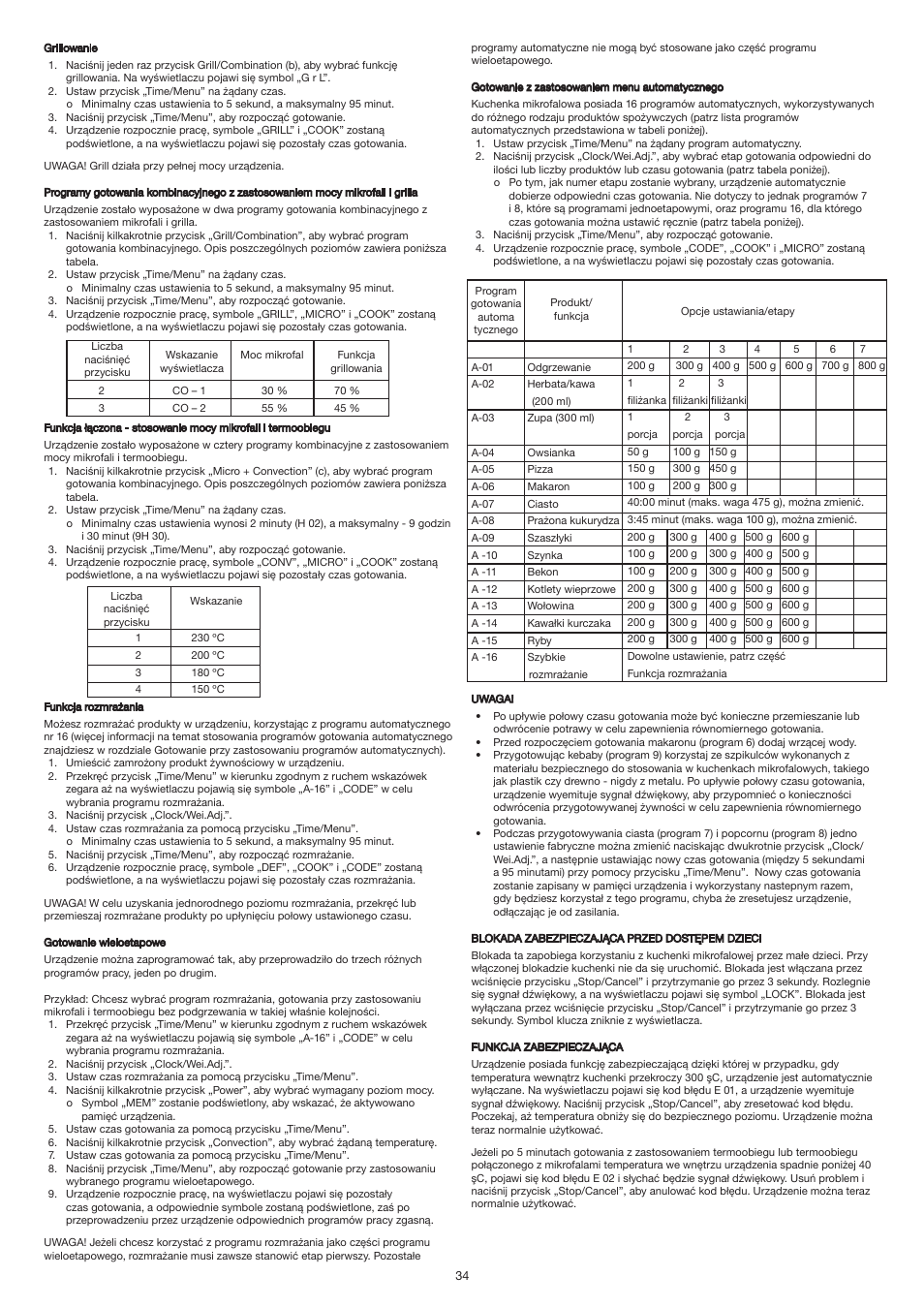 Melissa 253-022 User Manual | Page 34 / 36