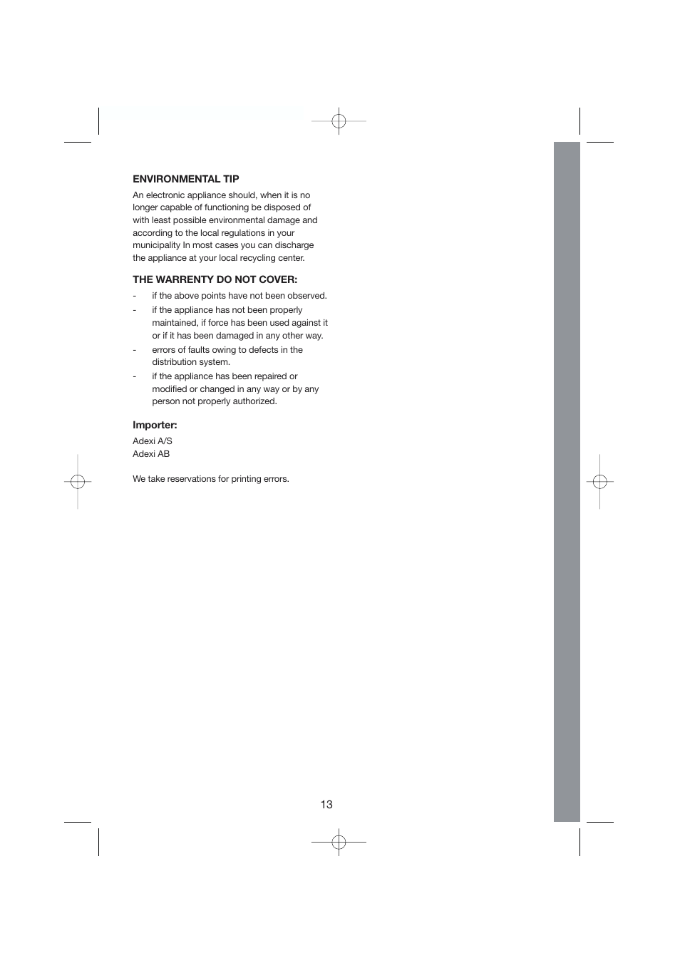 Melissa Steel Series 245-009 User Manual | Page 13 / 23