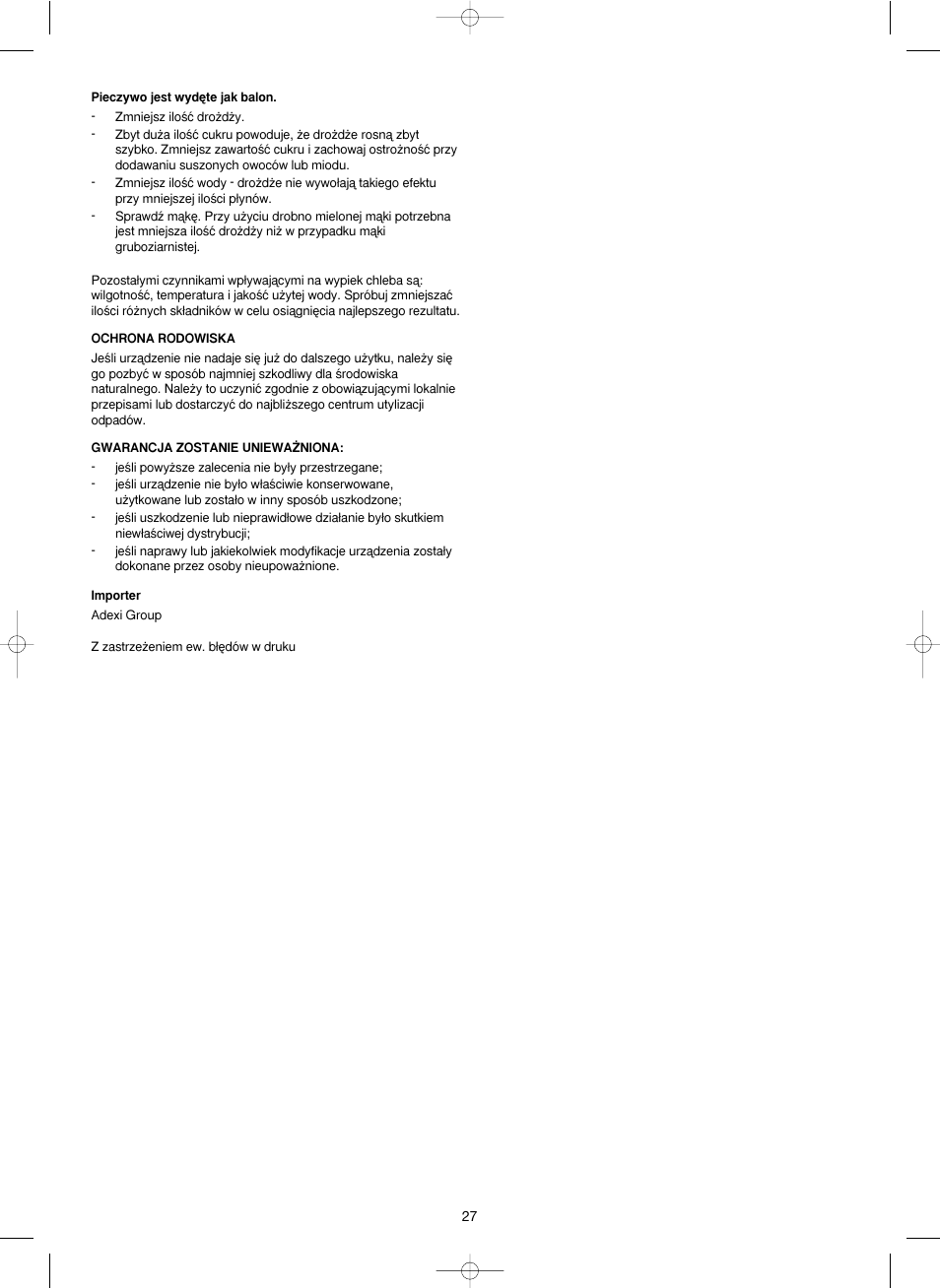 Melissa 643-042 User Manual | Page 27 / 32