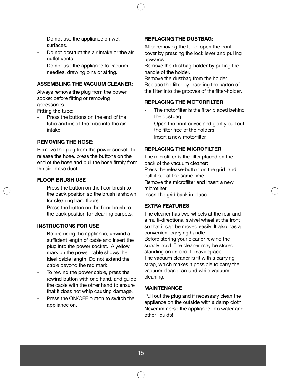 Melissa 640-056 User Manual | Page 15 / 27