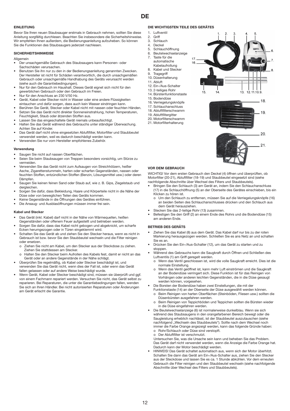 Melissa 640-171 User Manual | Page 12 / 16