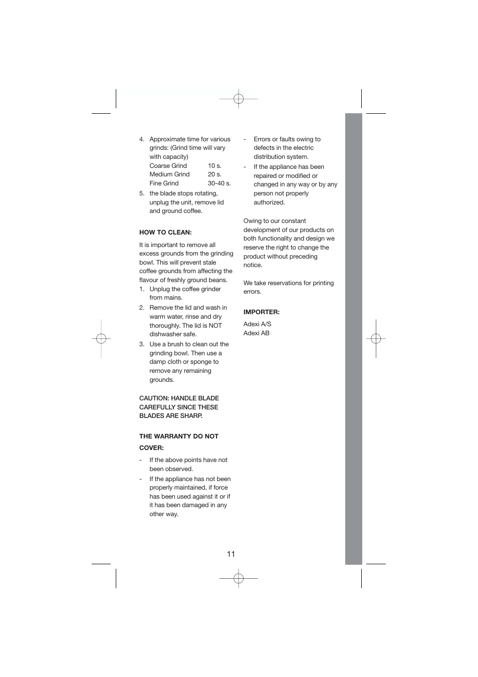 Melissa 245-006 User Manual | Page 11 / 20