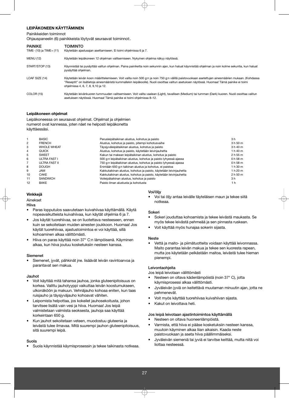 Melissa 643-043 User Manual | Page 27 / 67