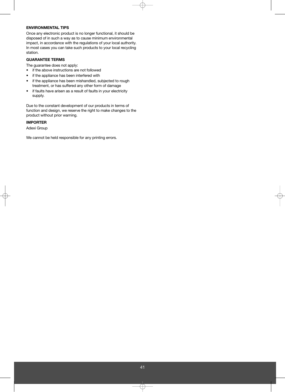 Melissa 643-043 User Manual | Page 41 / 67