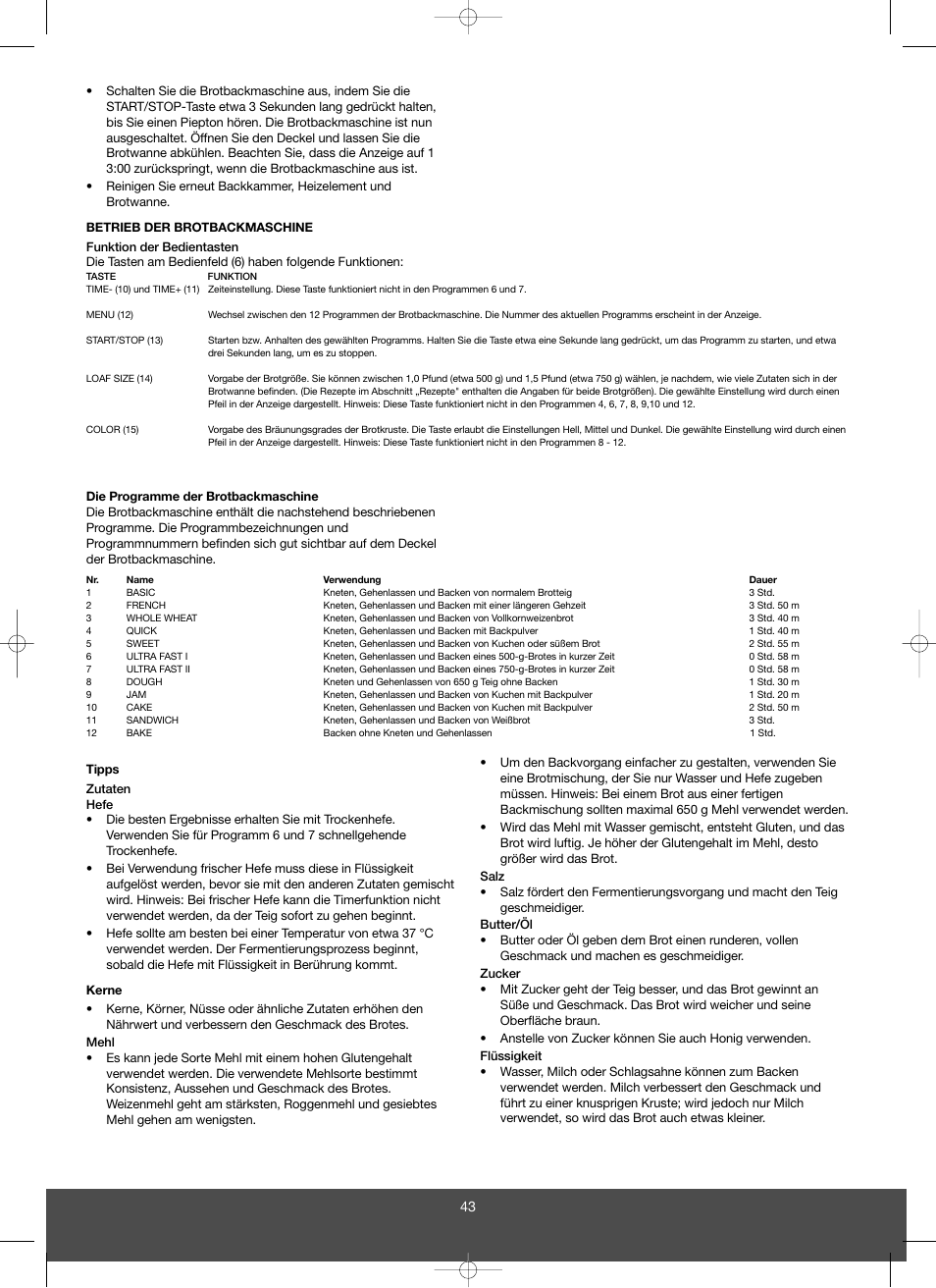 Melissa 643-043 User Manual | Page 43 / 67