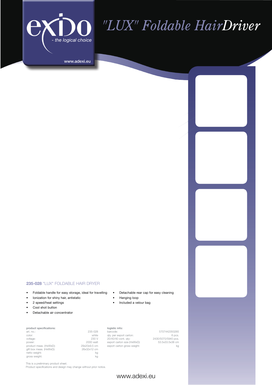 Melissa Exido 235-028 User Manual | 1 page