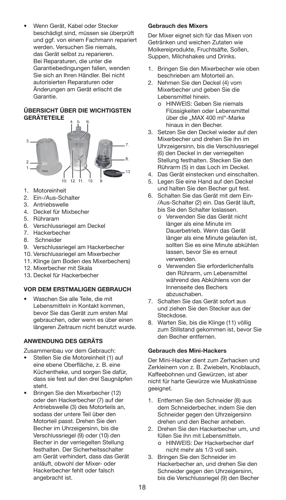 Melissa 646-064 User Manual | Page 18 / 24