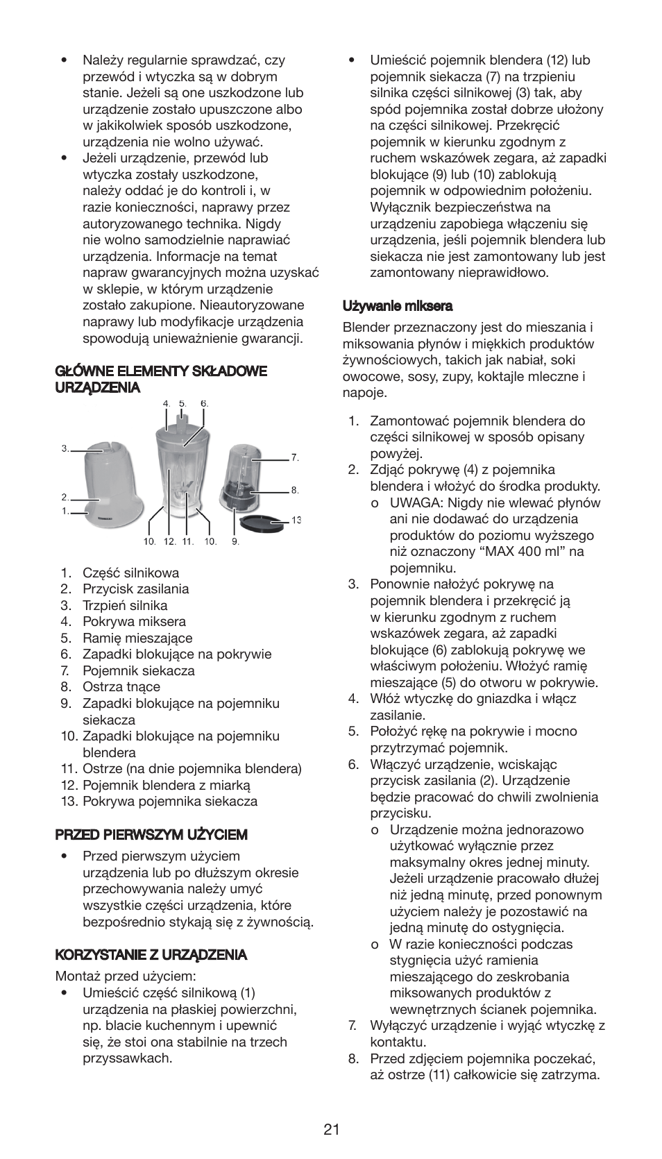 Melissa 646-064 User Manual | Page 21 / 24