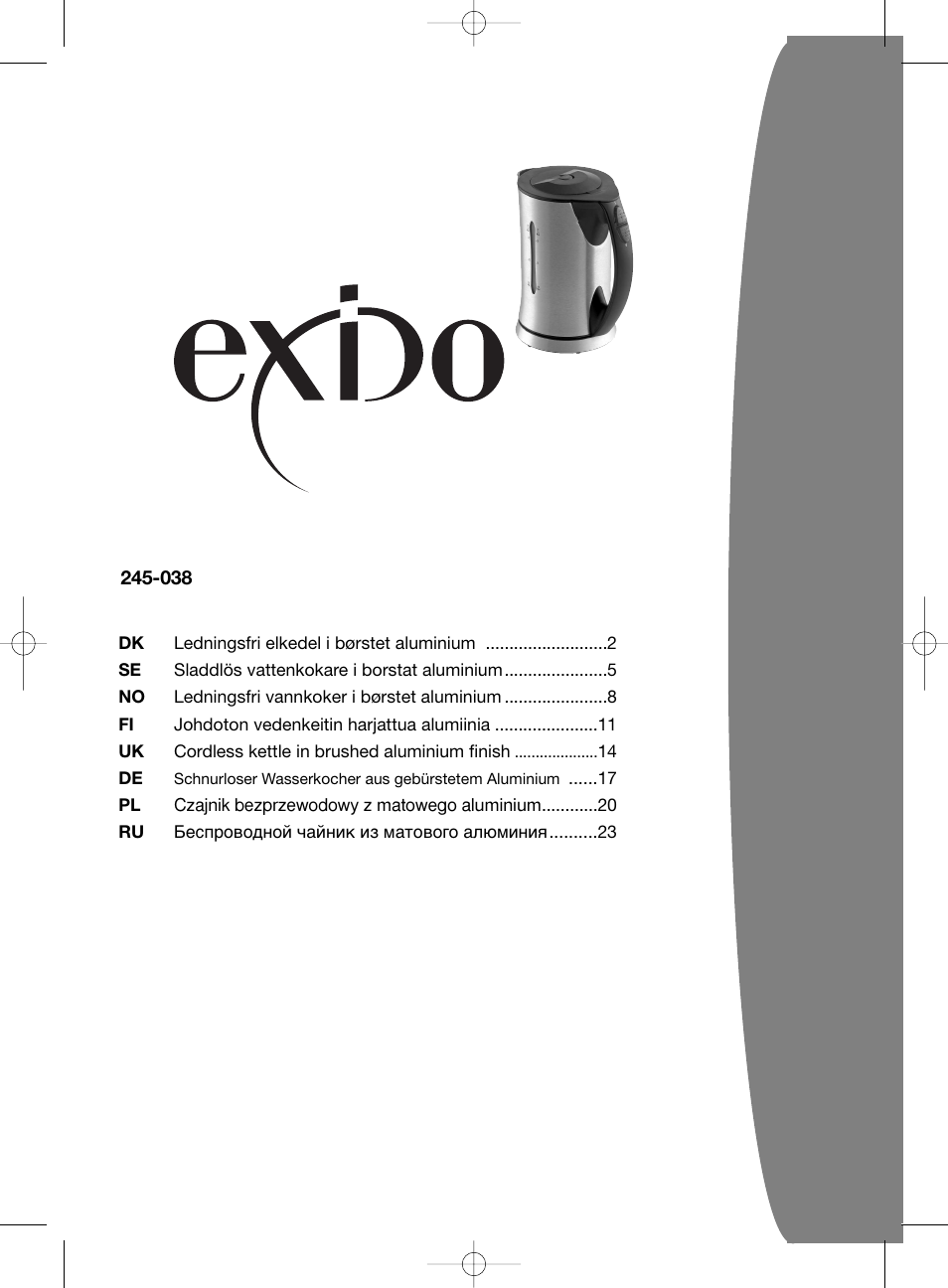 Melissa 245-038 User Manual | 25 pages