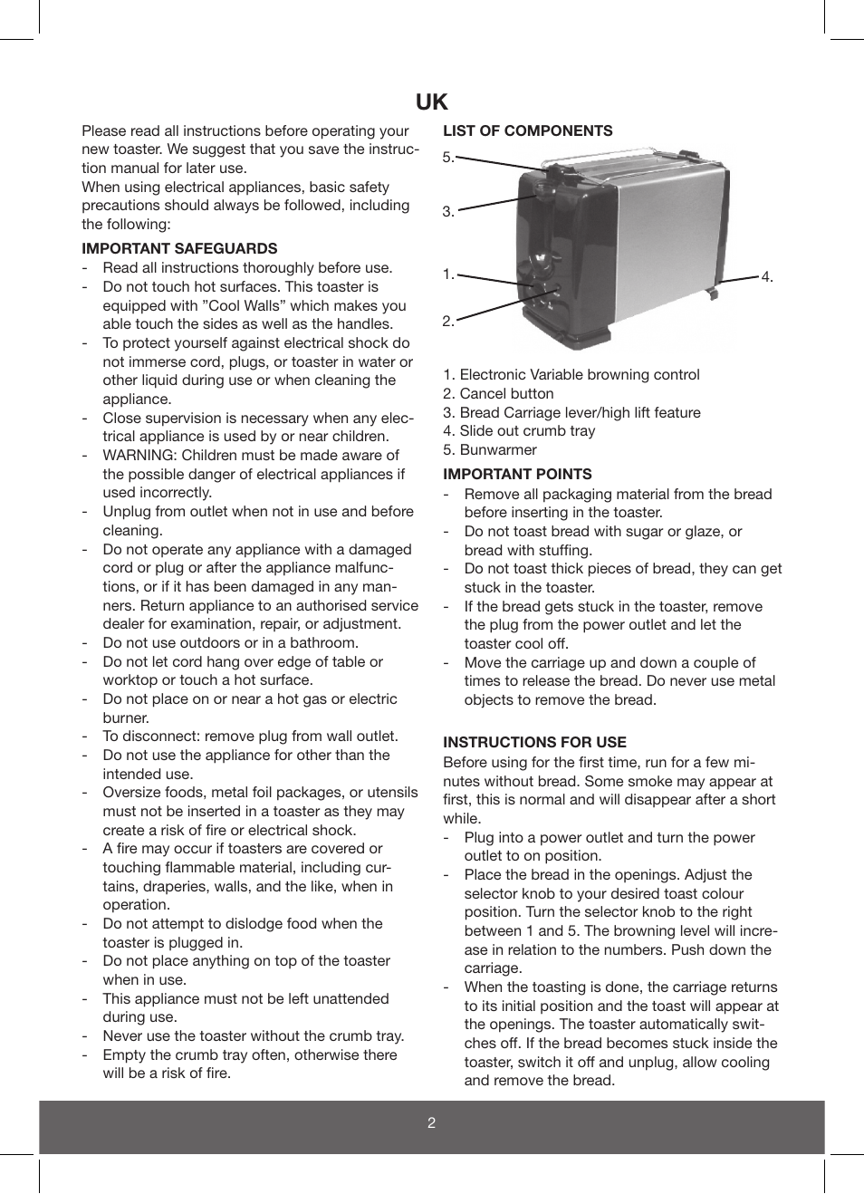 Melissa 643-109 User Manual | Page 2 / 22