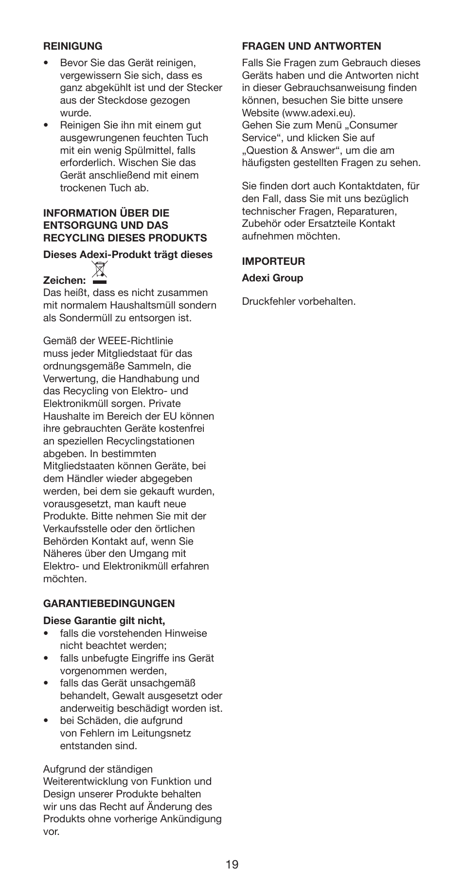 Melissa 235-009 User Manual | Page 19 / 24