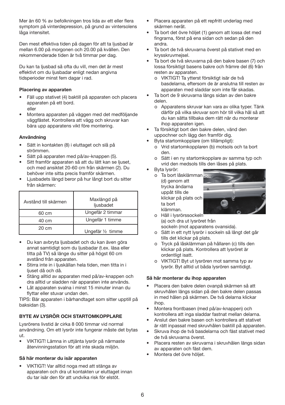 Melissa Daylight Lamp 637-006 User Manual | Page 6 / 25