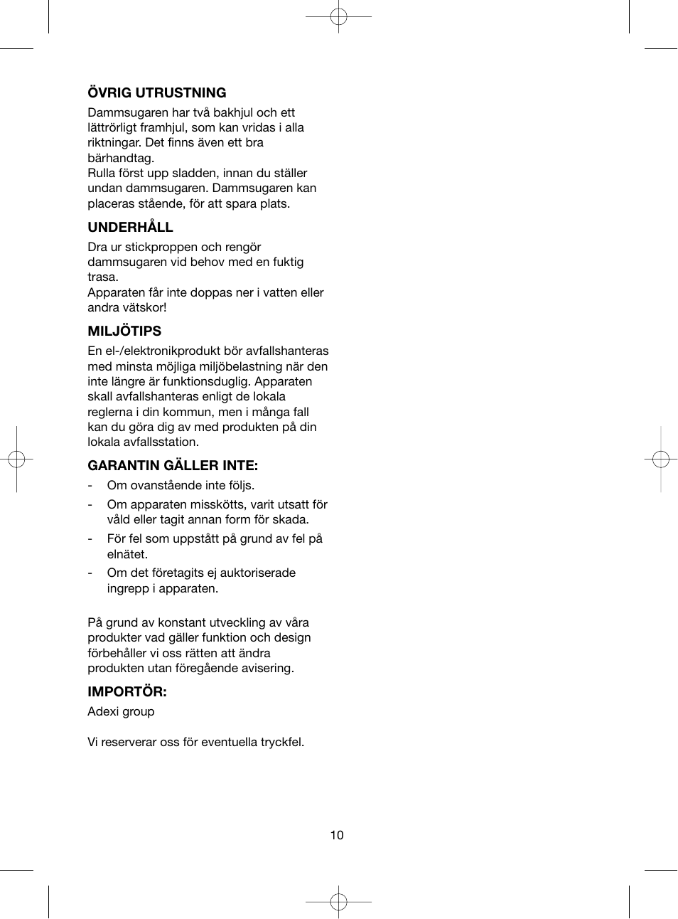 Melissa 640-107 User Manual | Page 10 / 24