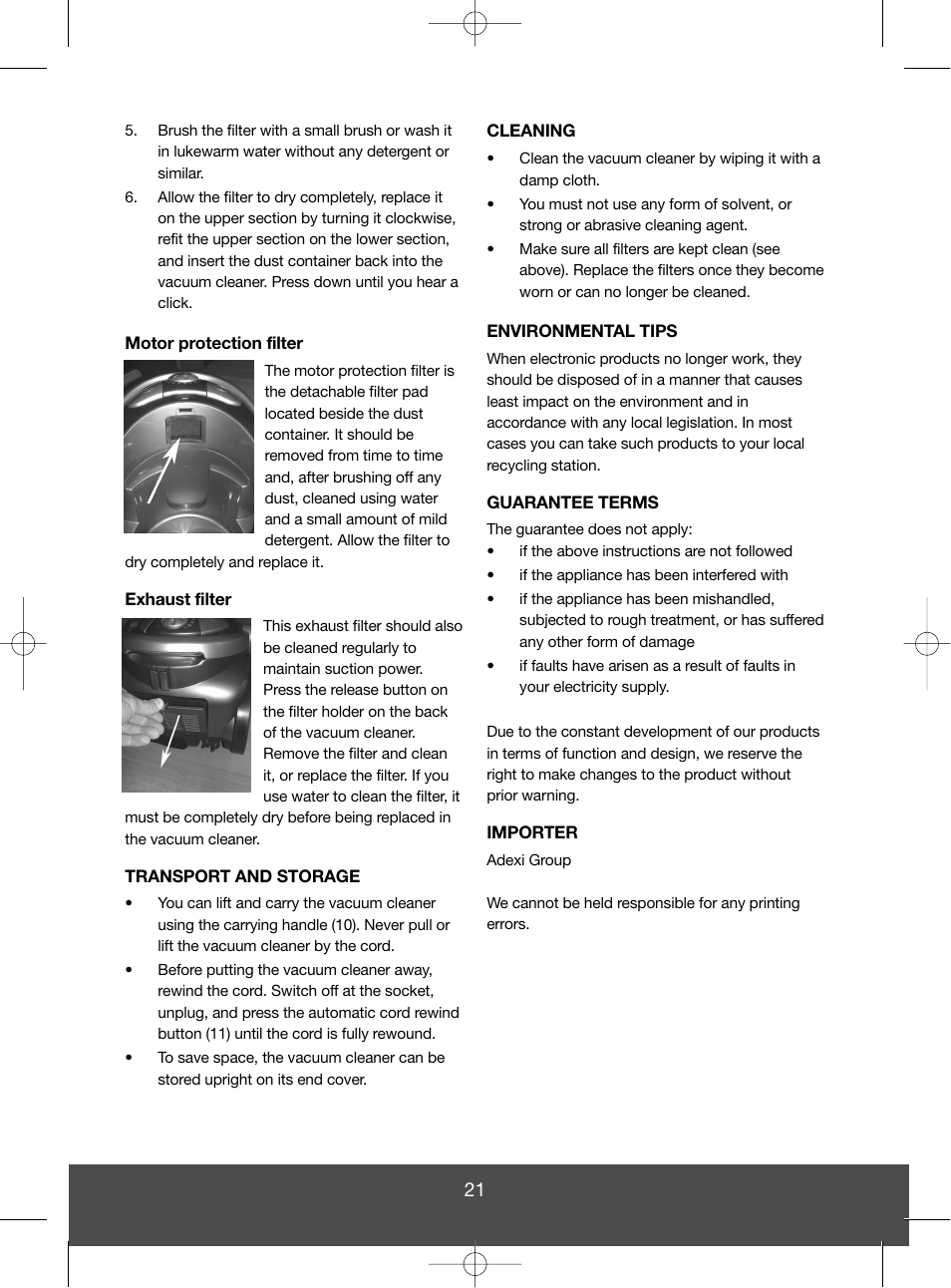 Melissa 740-110 User Manual | Page 21 / 34