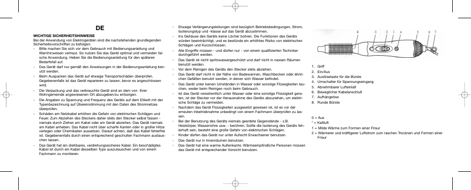 Melissa Air Curler User Manual | Page 12 / 19