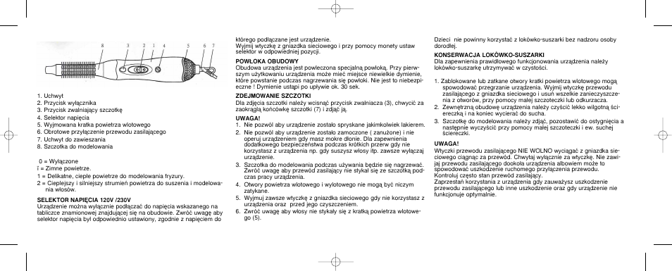 Melissa Air Curler User Manual | Page 15 / 19