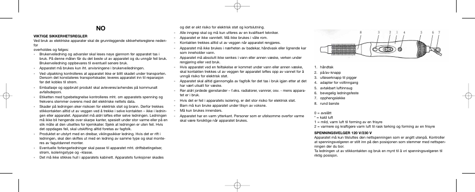 Melissa Air Curler User Manual | Page 6 / 19