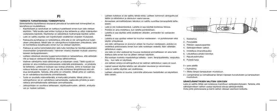 Melissa Air Curler User Manual | Page 8 / 19