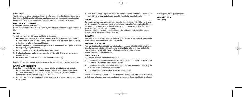 Melissa Air Curler User Manual | Page 9 / 19