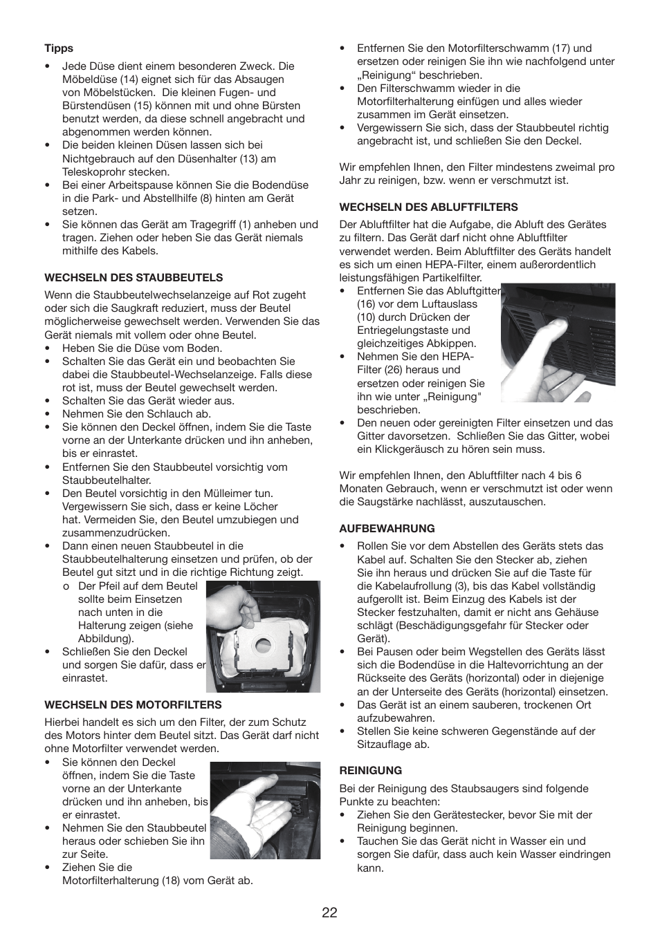 Melissa 640-169 User Manual | Page 22 / 28