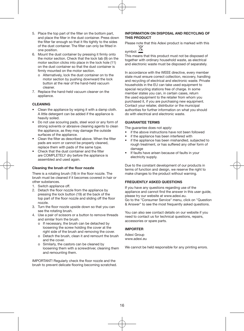 Melissa 640-075 User Manual | Page 16 / 25