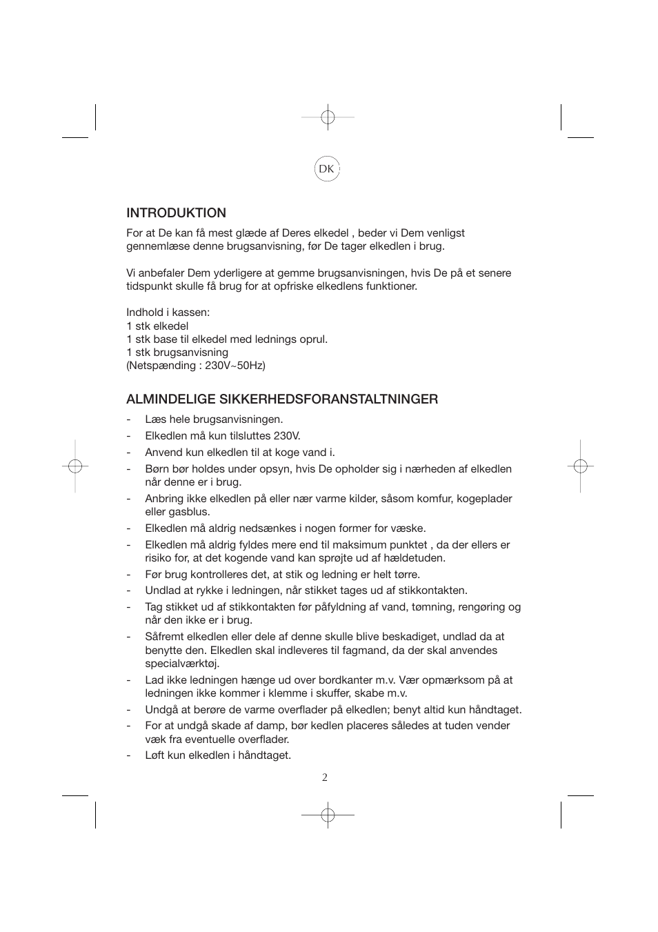 Melissa Cordless Jug Kettle WK-222 User Manual | Page 2 / 29