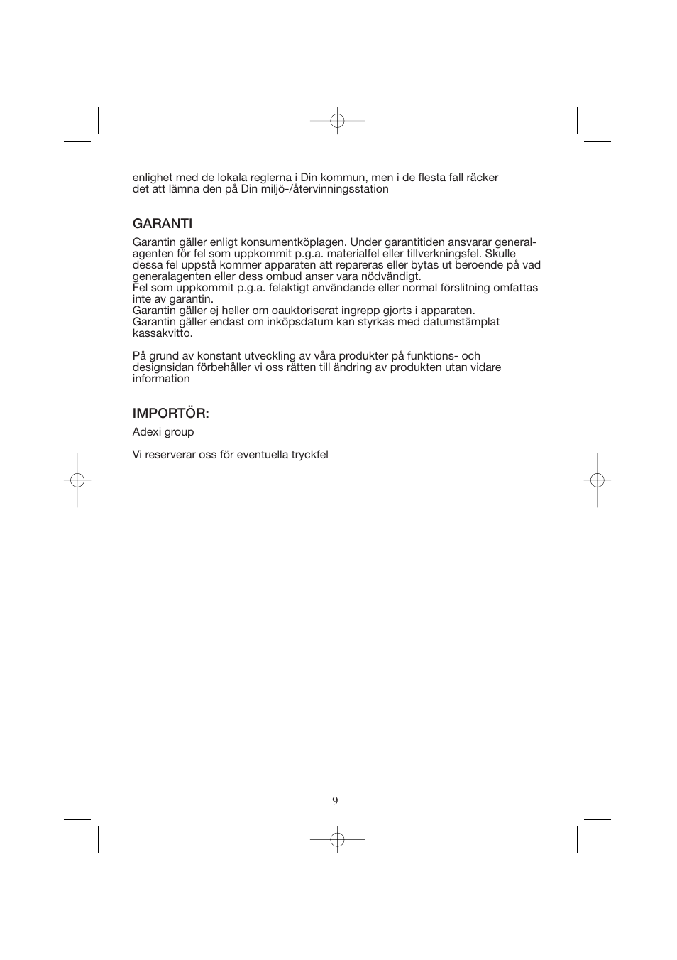 Melissa Cordless Jug Kettle WK-222 User Manual | Page 9 / 29
