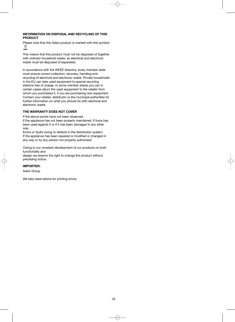 Melissa 758-007 User Manual | Page 19 / 38