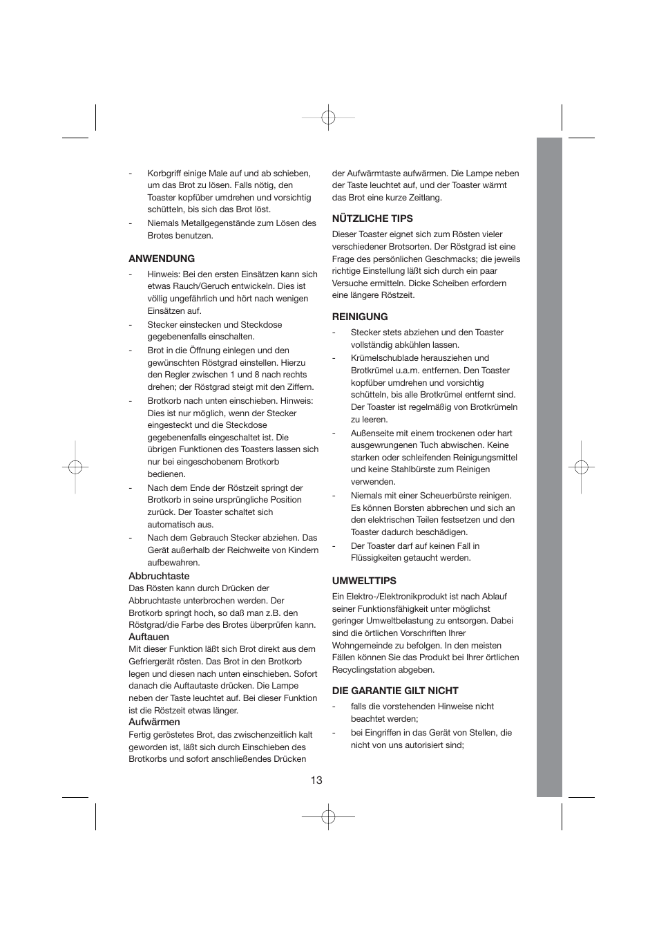 Melissa 243-002 User Manual | Page 13 / 19