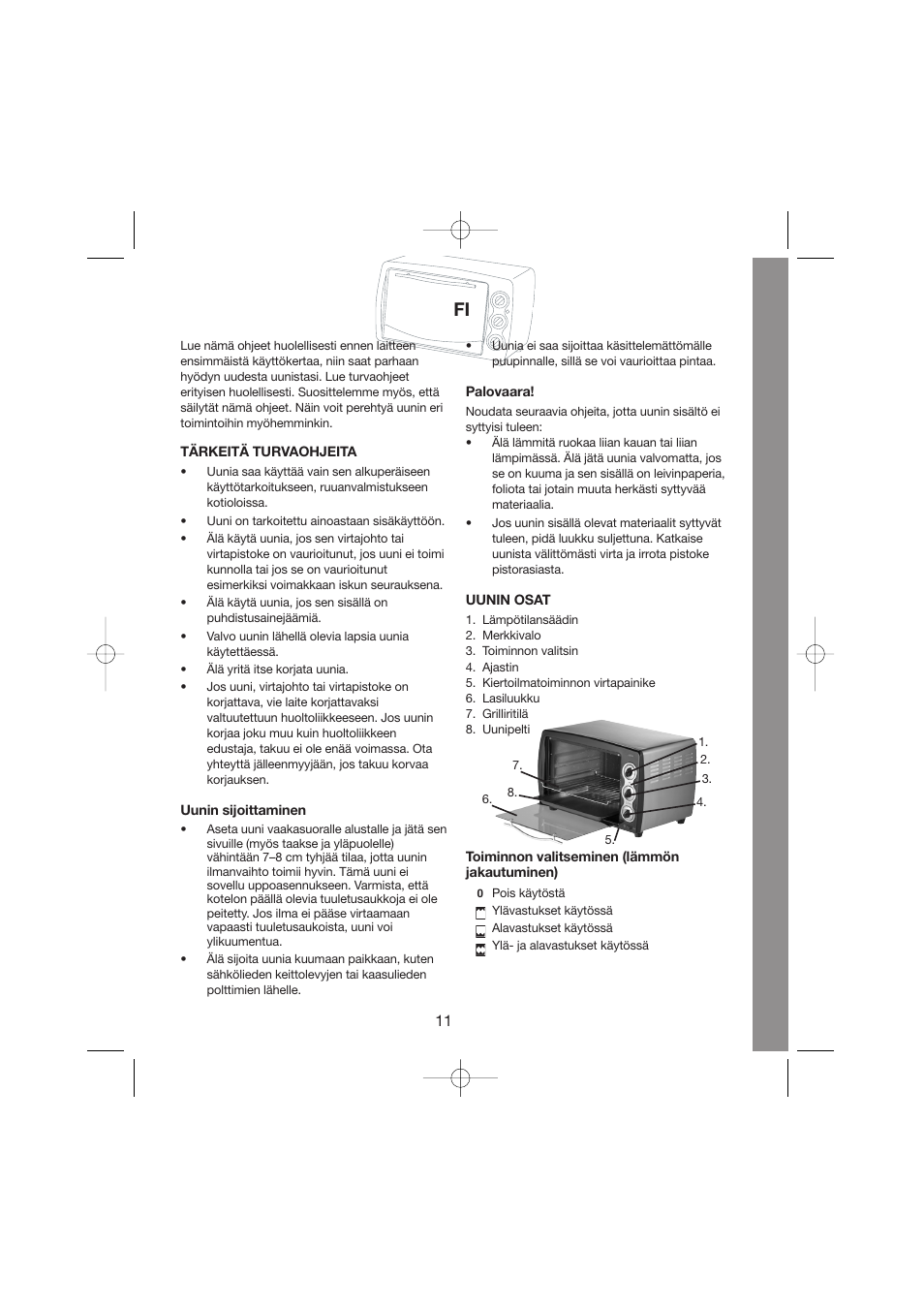Melissa Maxi Oven 251-003/004 User Manual | Page 11 / 26