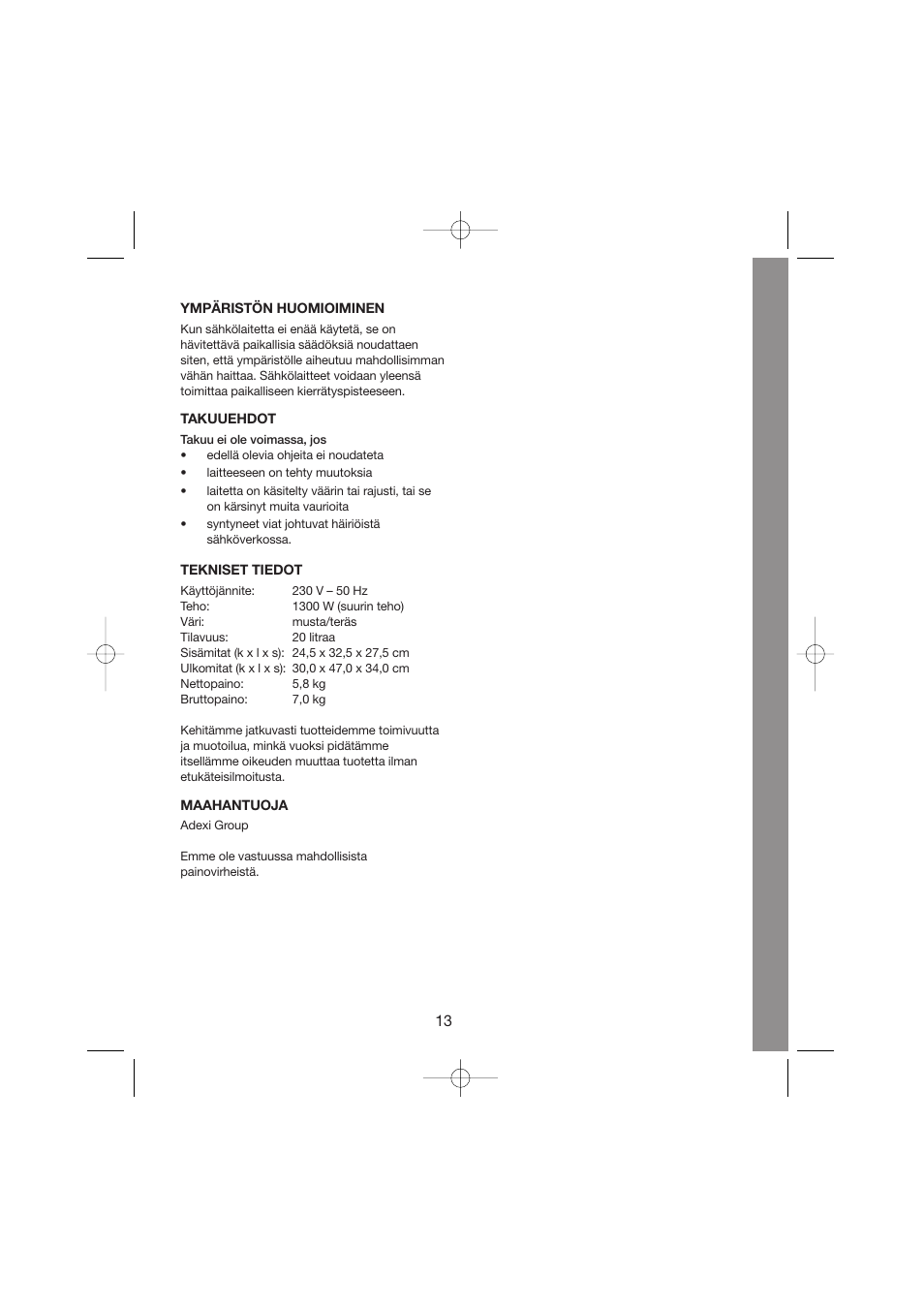 Melissa Maxi Oven 251-003/004 User Manual | Page 13 / 26