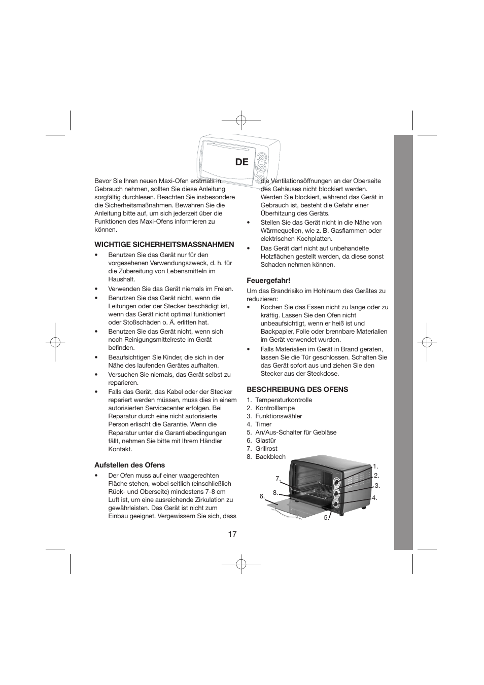 Melissa Maxi Oven 251-003/004 User Manual | Page 17 / 26