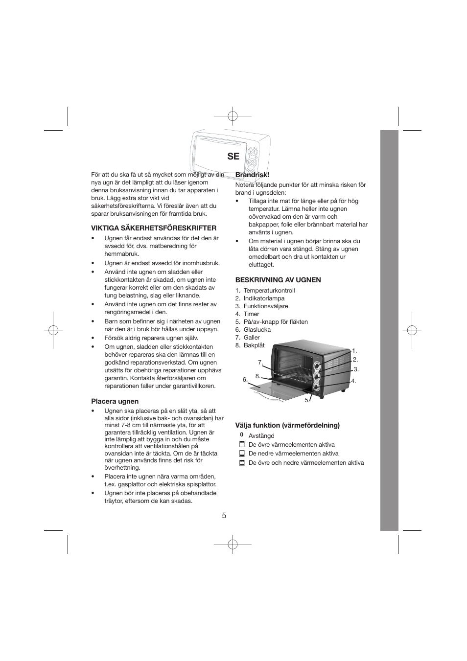 Melissa Maxi Oven 251-003/004 User Manual | Page 5 / 26