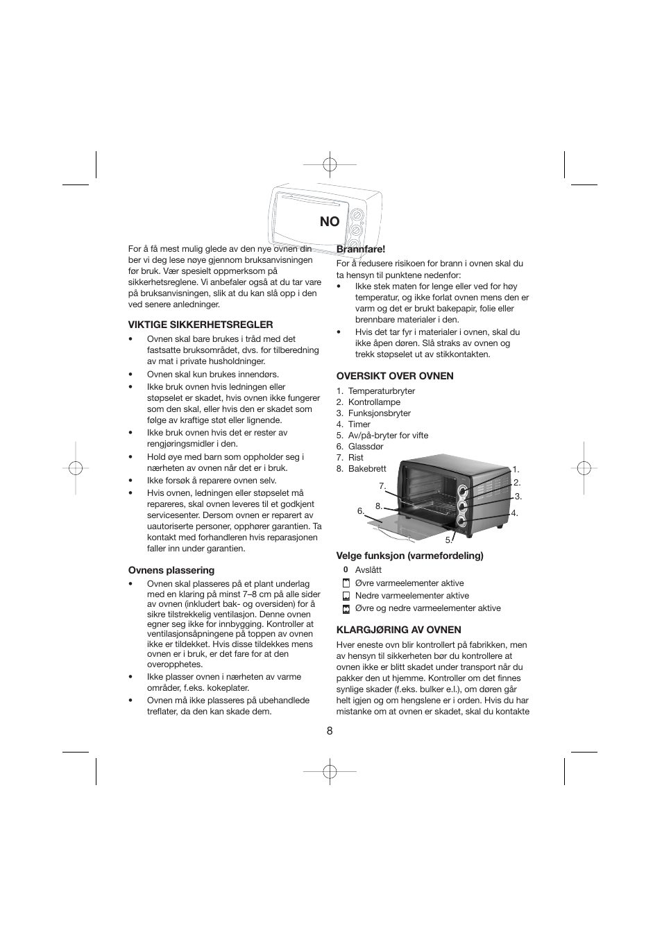 Melissa Maxi Oven 251-003/004 User Manual | Page 8 / 26