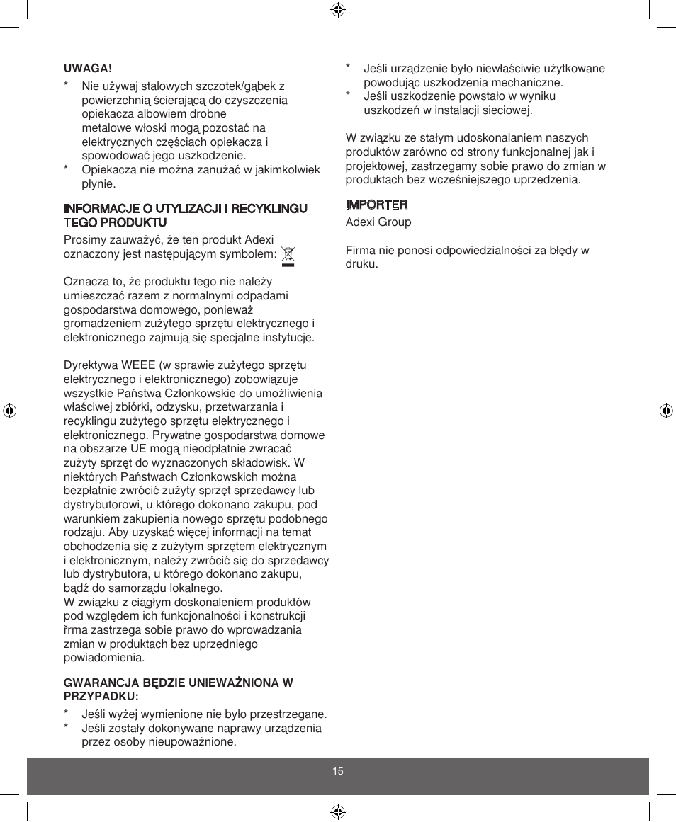 Melissa ide line 743-197 User Manual | Page 15 / 17