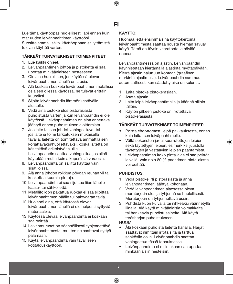 Melissa ide line 743-197 User Manual | Page 8 / 17