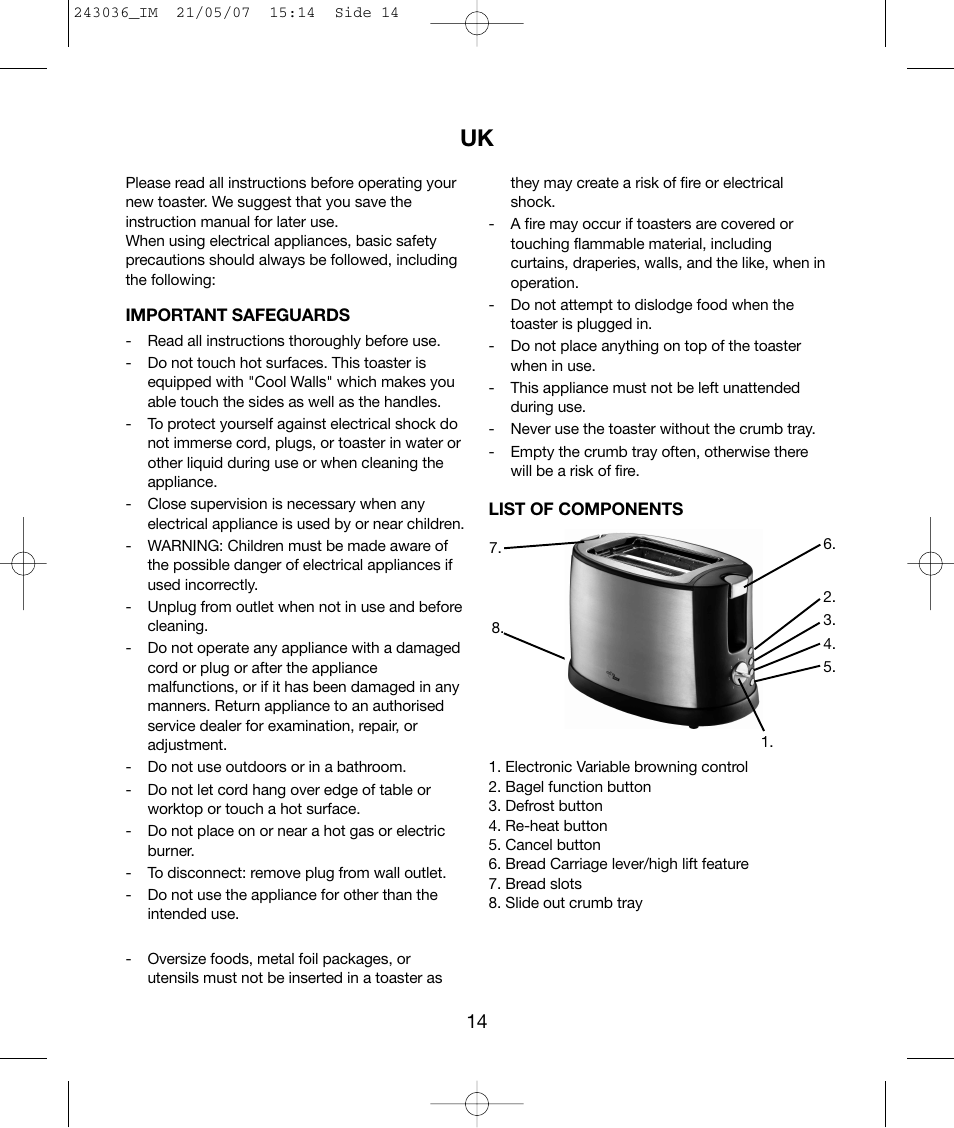 Melissa Exido 243-036 User Manual | Page 14 / 24