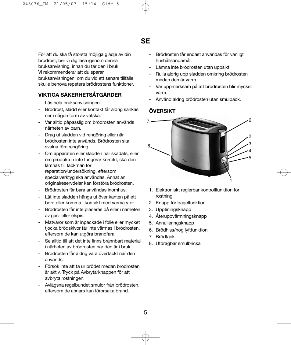 Melissa Exido 243-036 User Manual | Page 5 / 24