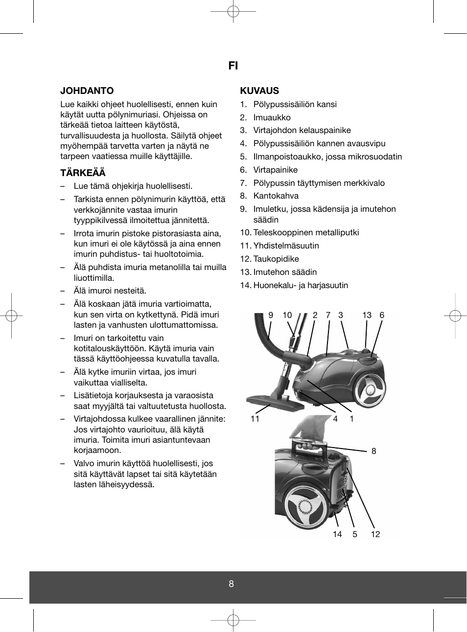 Melissa 640-123 User Manual | Page 8 / 24